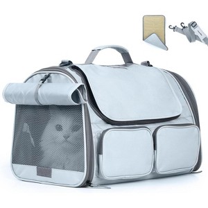 FUKUMARU Cat Carrier, Soft-Sided Small Dog Carrier, Large Cat Travel Bag with 4 Mesh Windows - 1 of 3
