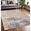 White Abstract Non Skid Area Rug - 2 of 4