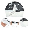 Unique Bargains Silicone Waterproof Kunpeng Print Swim Cap Black White 1 Pc - 3 of 4