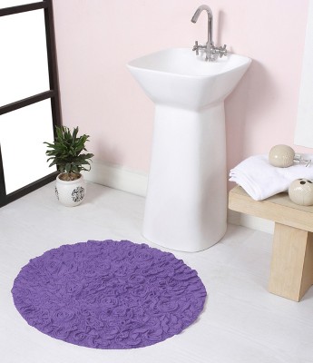 Bell Flower Collection Cotton Floral Pattern Tufted Bath Rug - Home Weavers