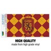 Harry Potter Gryffindor Plaid Sigil Automotive Bumper Sticker - 3 of 4