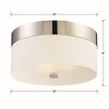 Crystorama Lighting Grayson 3 - Light Flush Mount in  Polished Nickel - 3 of 4