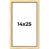 PosterPalooza | Simple Gold Picture Frame - UV Acrylic, Foam Board Backing, Hanging Hardware - 2 of 4