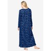 Dreams & Co. Women's Plus Size Long-Sleeve Gown - 3 of 4