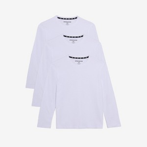X RAY 3 Pack Kids And Boys 100% Cotton Long Sleeve Crewneck T-Shirts - 1 of 4