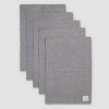 Burt's Bees Baby® Organic Cotton 5pk Burp Cloth Set - Heather Gray - 2 of 4