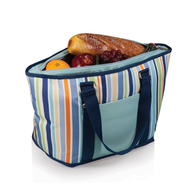 Oniva Topanga 19qt Cooler Tote Bag - Sky Blue with Multi Stripe Pattern, 3 of 8