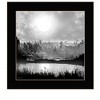 HomeRoots Big Moon Lake Black Framed Print Wall Art - 4 of 4