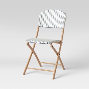 French Café Outdoor Patio Dining Chairs Folding Chairs - Threshold™ - 1 of 4