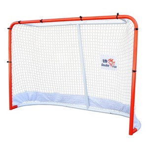 Racxily 72"x48" Steel Street Hockey Goal Set ¨C Durable Indoor/Outdoor Hockey Net with Reinforced Netting, Easy Assembly, Portable - 1 of 4