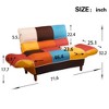 Small Space Colorful Sleeper Sofa, Solid Wood Legs - 4 of 4