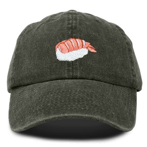 Dalix Shrimp Nigiri Embroidered Sushi Cotton Dad Hat Baseball Cap Adjustable Womens - 1 of 4