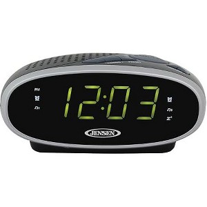 Jensen LED Alarm Clocks, JCR-175 in Black color - 1 of 4