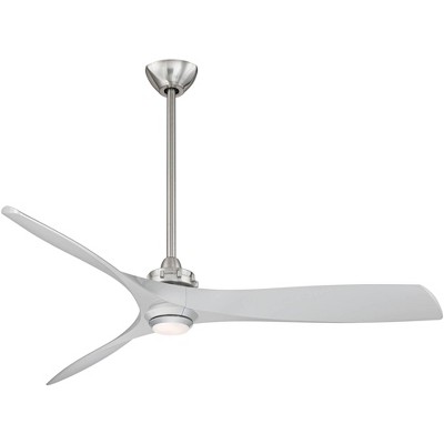 60" Minka Aire Aviation Nickel and Silver LED Ceiling Fan