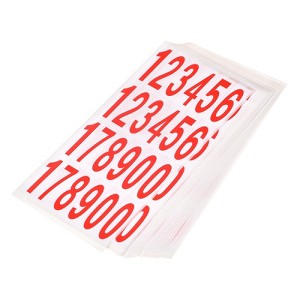 Unique Bargains Office Warehouse Self-Adhesive 12345178900 Mailbox Number Stickers 20 Sheets - 1 of 4