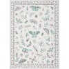 Acekool Floral Insect Area Rug - Washable 5x7 Non-Slip Carpet for Bedroom & Living Room - 2 of 4