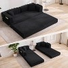 5-in-1 Convertible Sofa Bed, 78.8" Modular Corduroy Sleeper with Sturdy Frame,No Assembly, Multi-Functional Futon for Small Space, Living Room - 3 of 4