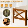 FDW 5 Piece Patio Sofa Set Acacia Wood Outdoor Conversation Table Chair Set with Cushions - 3 of 4