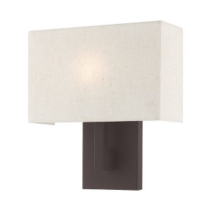 Livex Lighting Hayworth 1 - Light Wall Light in  Bronze - 1 of 4