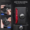 Airtag Wallet for Men, Mens Smart Wallet for Air Tag RFID Blocking, Minimalist Bifold Pop Up Aluminum Credit Card Case - 2 of 4