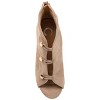 Journee Collection Womens Brecklin Back Heel Zip Open Toe Stiletto Booties Beige 9.5 - 4 of 4