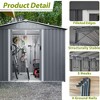 CAVINAS Outdoor Storage Shed with Lockable Doors Weatherproof Garden Shed for Garden, Lawn - 4 of 4