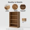 [48.5-inch | Practical]4-Tier Doorless Wood Grain Storage Shelf (Matte Black + Heavy-Duty Storage) - 4 of 4