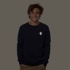 Dalix Mushroom (Glow in the Dark) Embroidered Fleece Sweatshirt Pullover Mens - 2 of 4