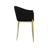 Meridian Furniture,Xavier Black Velvet Counter Stool - 4 of 4