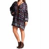 Women's Baby Doll Bohemian Peasant Mini Dress - Velzera - 2 of 3