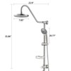 ALEXOUN   Head with Handheld Shower System with 8" Rain Shower Head - 3 of 4