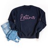 Embroidered Latina Cursive - Women's Graphic Sweatshirt - 2 of 4