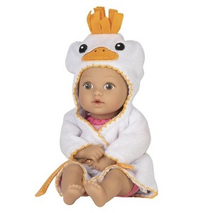 Adora Baby Bath Toy Ducky, 8.5 inch Bath Time Baby Tot Doll with QuickDri Body - 1 of 4