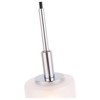 Woodbridge Lighting Elise 3-Light Glass Cluster Pendant in Chrome/Bronze/Opal - 3 of 4