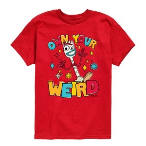 Boys' - Disney - Own Your Weird Forky Short Sleeve Graphic T-Shirt - 1 of 3
