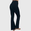 Alpine Swiss Leila Womens Flare Leggings High Waisted Crossover V Waist Buttery Soft Tummy Control Yoga Pants Not See Through Workout Bootcut Tights - 2 of 4
