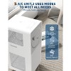 8K-14K 3-In-1Portable Air Conditioner AC Unit for Bedroom 130-300 Sq.Ft, Dehumidifier, Fan, Sleep Mode, 24 Timer, Remote Control, Window Kits - 4 of 4