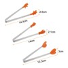 Unique Bargains Stainless Steel Silicone Tips Heart Hand Glove Shape Mini Food Tongs 3 Pcs - 2 of 4