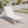 PAGED Patio Lounge Chair Tiltable Recliner with Metal Frame and Mesh Modern Chaise Lounge for Garden, Poolside - 2 of 4