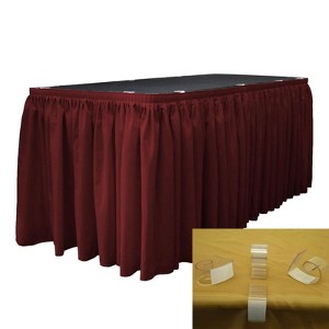 Slickblue Polyester Poplin Table Skirt with L-Clips - 1 of 1