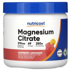 Nutricost Magnesium Citrate, Raspberry Lemonade, 8.9 oz (250 g) - 1 of 2