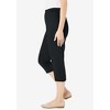 Woman Within Women's Plus Size The Hassle-Free Soft Knit Capri - 4 of 4
