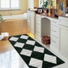 Modern Geometric Rugs for Living Room Bedroom, Washable Low Pile Non Slip Dining Room Carpet, Stain Resistant Floor Cover for Office - 3 of 4