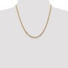 Black Bow Jewelry 2.9mm 14k Yellow Gold Solid Beveled Curb Chain Necklace - 2 of 4