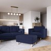 Mulberry Fabric Ottoman: CorLiving, Foot Stool, Living Room, Wood Composite Legs - 2 of 4