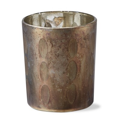 tagltd Opal Glass Tealight Candle Holder Tabletop Mantel Centerpiece Decorations,  3.7 inch