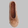 Isotoner Women's Sloan Nude Spandex Ballerina Slippers - 2 of 4