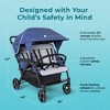 Gaggle by Foundations Odyssey 4 Seat Quad Stroller with Bench Seats, All Terrain Wheels, Easy Fold - 2 of 4