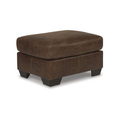 Signature Design by Ashley Bladen Faux Leatehr Ottoman, Brown