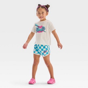 Toddler Girls' 2pc Blondie Retro T-Shirt & Shorts Set - Off-White - 1 of 4